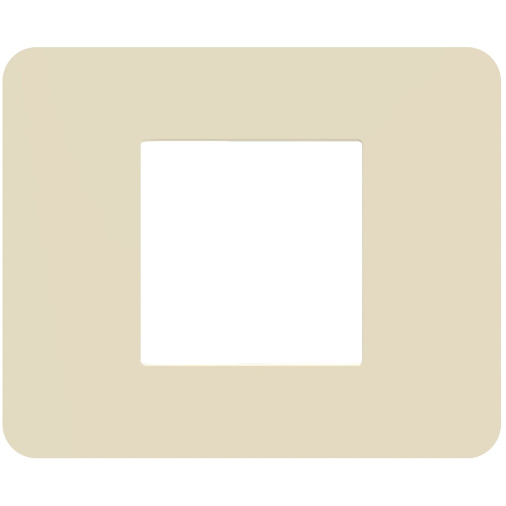 Placca BTicino MatixGO in avorio, 2 moduli, realizzata in tecnopolimero, dimensioni 84.2x102.2 mm.