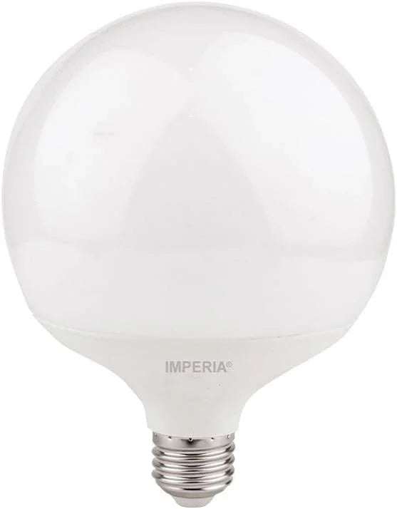 Lampadina LED Globo E27 Imperia 6011829 - 16W Bianco Opale, Alta Luminosità, 25000 Ore, Disegno Elegante