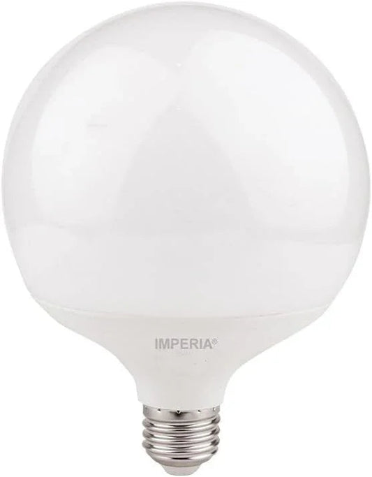Lampadina LED Globo E27 Imperia 6011829 - 16W Bianco Opale, Alta Luminosità, 25000 Ore, Disegno Elegante