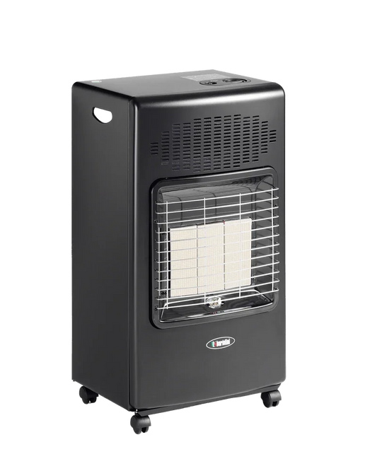 Stufa Gas GPL Nera Bartolini Helios 3 - 4.2 KW, Infrarossi, Riscaldamento Efficiente, 60 m²