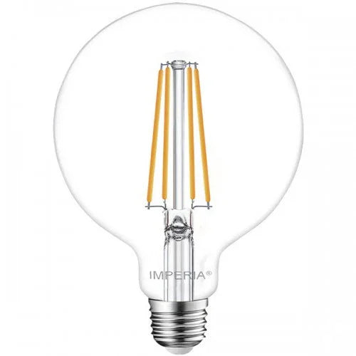 Lampada LED E27 Imperia E6012130 Maxisfera Filament 8W 1055 Lumen Luce Calda 2700K