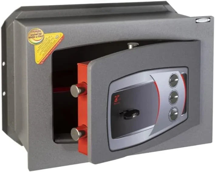 Cassaforte a Muro Technomax DD/4 200x390x270mm - Sicurezza Elevata, Serratura Alta Sicurezza, 14 Litri