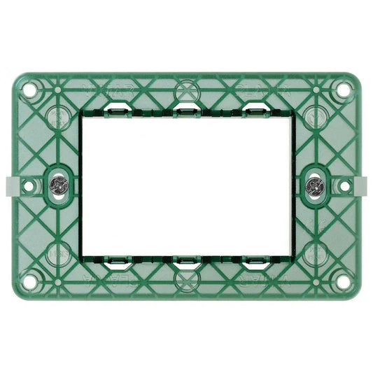 Supporto Vimar Plana 3 Moduli 14613 - Installazione Facile e Compatibilità con Scatole Standard