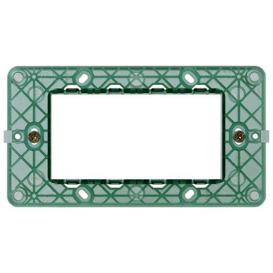 Supporto 7 Moduli Vimar Plana 14617 - Installazione Facile e Compatibile con Altri Marchi