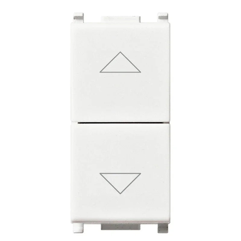Commutatore Vimar Plana 2 Tasti per Tapparelle e Luci, SKU 14060, Design Moderno e Funzioni Pratiche