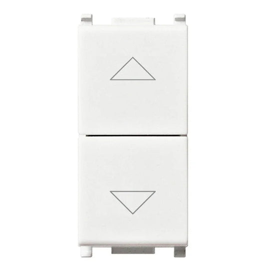Commutatore Vimar Plana 2 Tasti per Tapparelle e Luci, SKU 14060, Design Moderno e Funzioni Pratiche