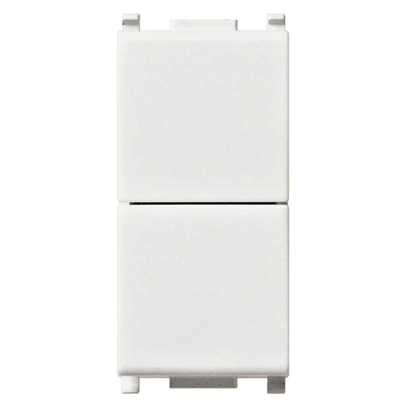 Doppio Pulsante Vimar Plana 10A NO+NO 14066 - Controllo Circuiti Elettrici Indipendenti, Design Elegante