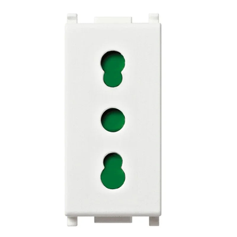 Vimar Plana Presa Bipasso 10/16A 14203 - Sicura, Elegante e Adatta per Installazione IP20