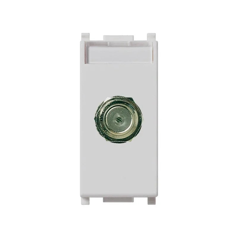 Presa TV SAT Vimar Plana 14318 - Connettore F a Vite, Facile Installazione, Design Elegante