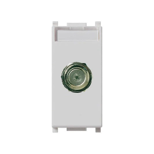 Presa TV SAT Vimar Plana 14318 - Connettore F a Vite, Facile Installazione, Design Elegante