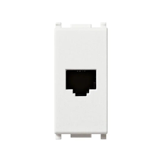Vimar Plana Presa Telefonica RJ11 14320 - Design Elegante, Facile Installazione, Compatibilità Universale