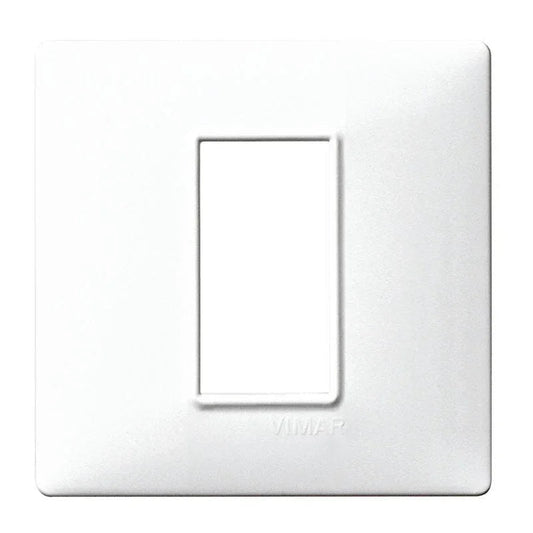 Placca Vimar Plana 1 Modulo Bianco 14641.01 - Plastica Alta Qualità, Facile Installazione