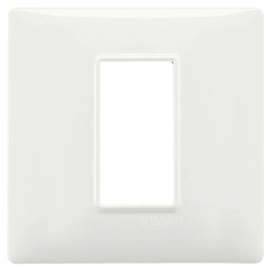 Placca Vimar Plana 1 Modulo Avorio 14641.02 - Design Elegante, Certificata Senza Alogeni