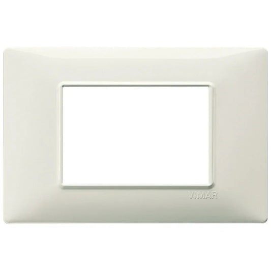 Vimar Plana Placca 3 Moduli Avorio - Codice SKU 14653.02, Tecnopolimero Resistente e Design Elegante