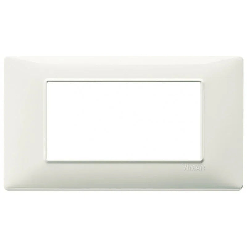 Vimar Plana Placca 4 Moduli Avorio 14654.02 - Tecnopolimero Resistente, Design Elegante