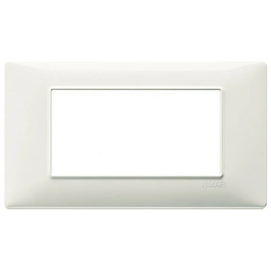 Vimar Plana Placca 4 Moduli Avorio 14654.02 - Tecnopolimero Resistente, Design Elegante