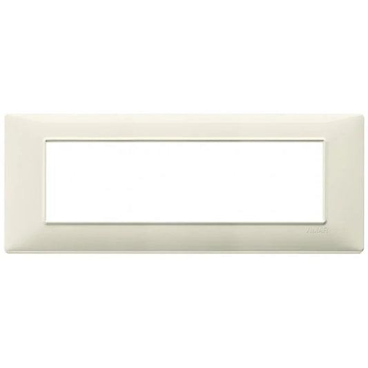 Vimar Plana Placca 7 Moduli Beige 14657.03 - Design Elegante in Tecnopolimero, Facile da Pulire