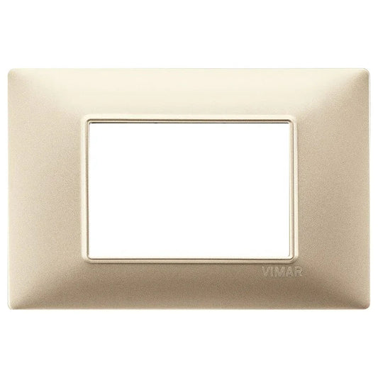Vimar Plana Placca 3 Moduli Champagne Opaco - Articolo 14653.22