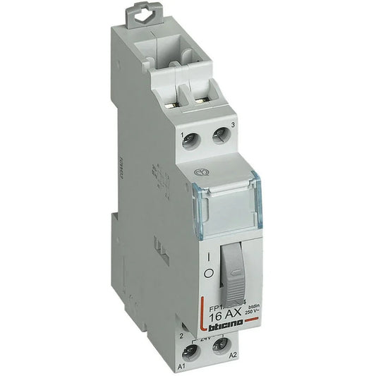 Relè Passo/Passo BTicino FP1A2N230 - 2NO, 16A, 230 Vac, Compatto, IP20, Ideale per Automazione Domestica