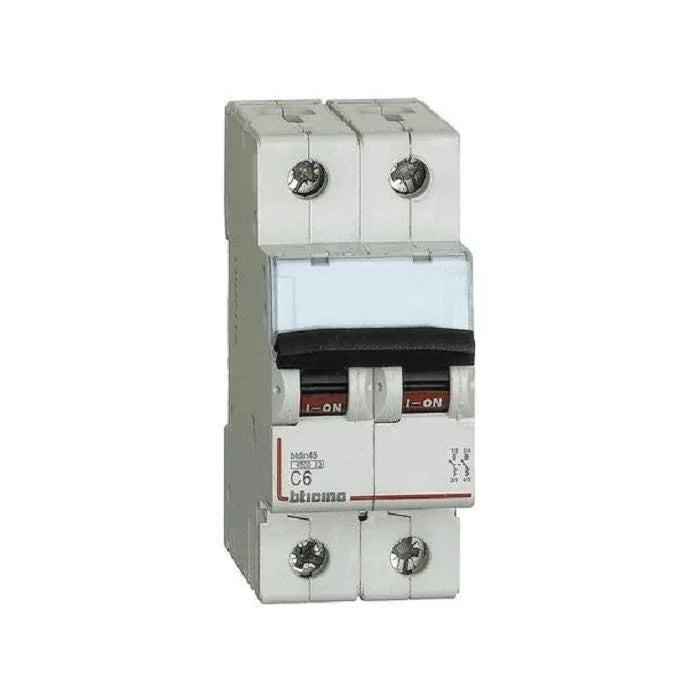 Interruttore Magnetotermico 2P 16A 6KA Curva C F82/16 BTicino - Sicurezza Elettrica Compatta e Affidabile