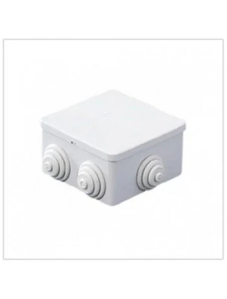 Cassetta Stagna MM80X80X40 IP44 FAEG - Impermeabile, Resistente al Calore e agli Urti, 6 Entrate