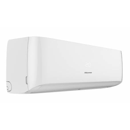 Hisense EASY SMART air conditioner, 24000 BTU, inverter technology, sleek design, energy-efficient cooling.