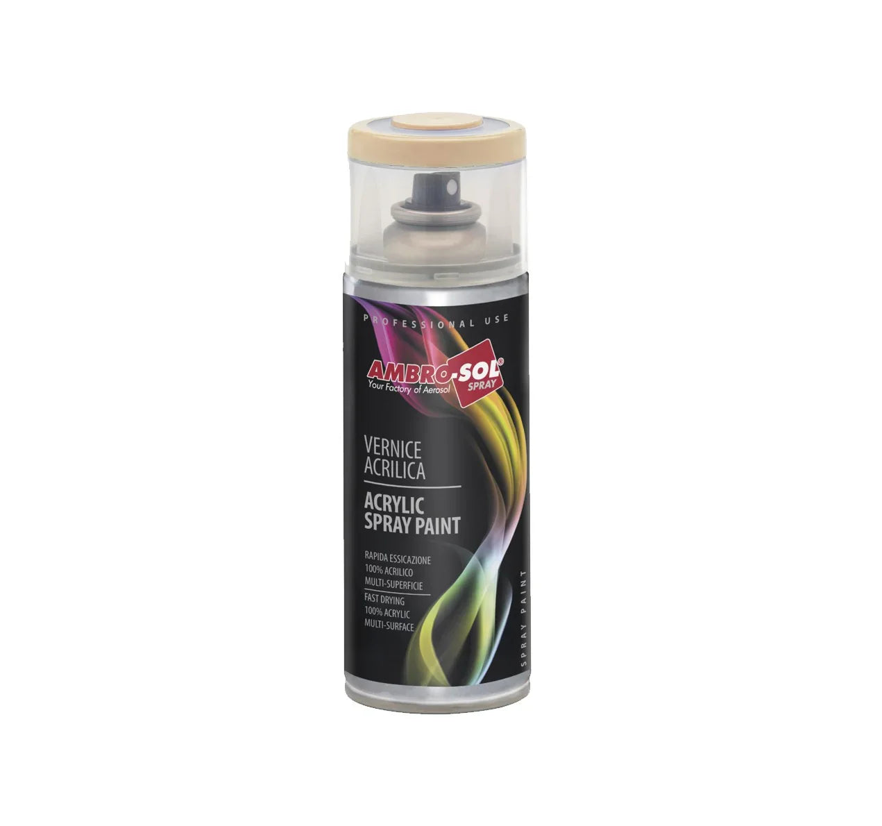Vernice Acrilica Spray Ambro-Sol Avorio Chiaro 400 ml - Codice SKU 123456, Finitura Resistente e Rapida Essiccazione