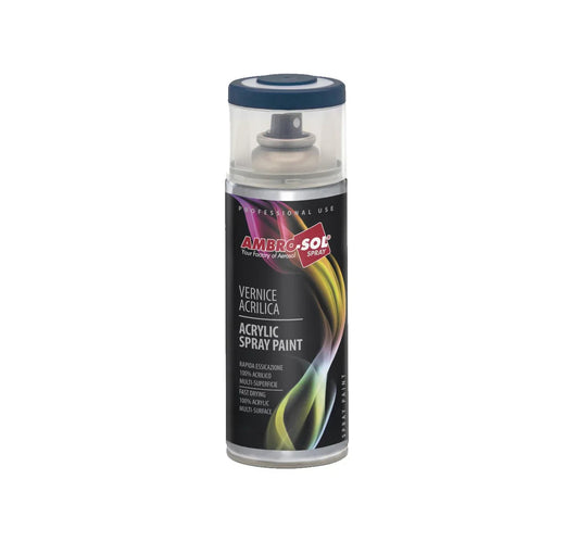 Vernice Acrilica Spray Blu Zaffiro 400ml Ambro-Sol - 100% Acrilico, Multi-Superficie, Rapida Essiccazione