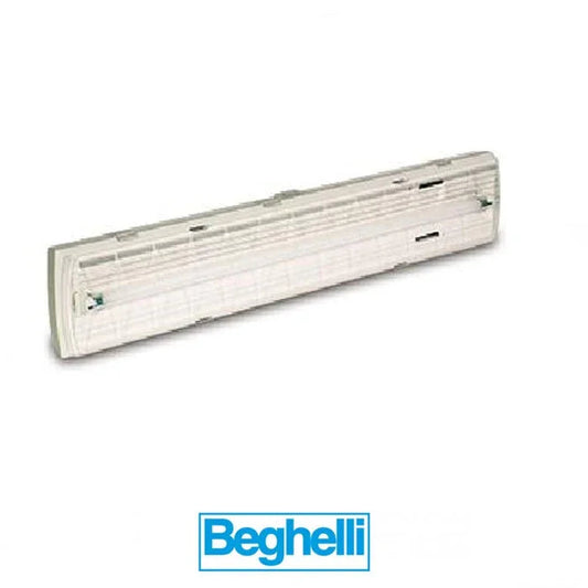 Beghelli 8580 Lampada Emergenza Ticinque 18W T5 3H G5 - Autonomia 3 Ore, 210 Lumen, Design Compatto