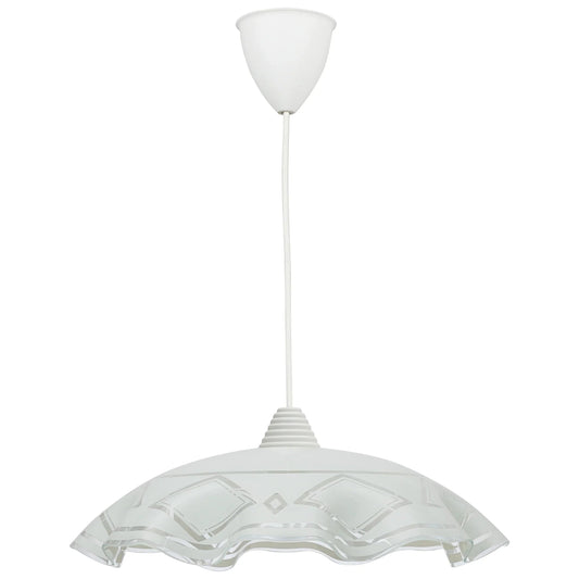 Lampada Sospesa Brigida E27 1 Luce 42 cm - Design Elegante in Vetro e Metallo - Made in Italy - SKU [inserire codice SKU qui]