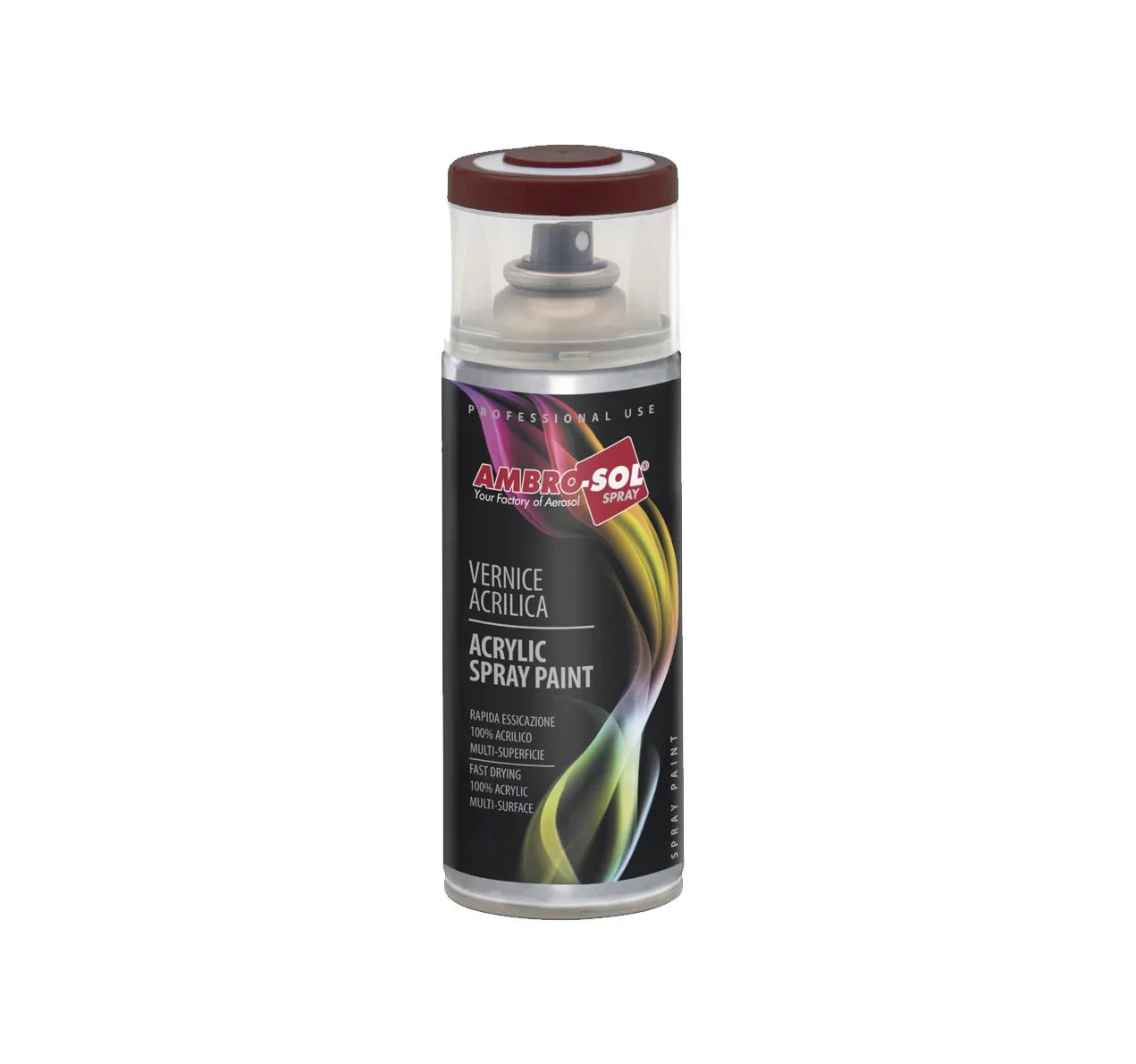Vernice Acrilica Spray 400ml Marrone Mogano - Asciugatura Veloce, Multi-superficie, Ambro-Sol SKU [inserire codice SKU]