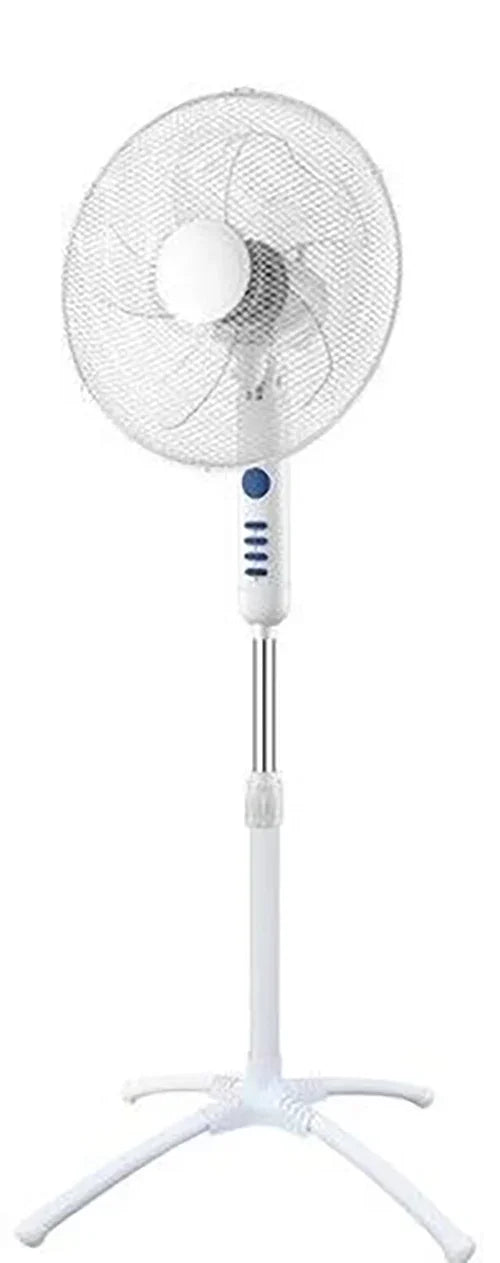 Ventilatore A Piantana Pyramidea VP45C - 3 Velocità, 40 cm, Oscillazione Automatica, Bianco