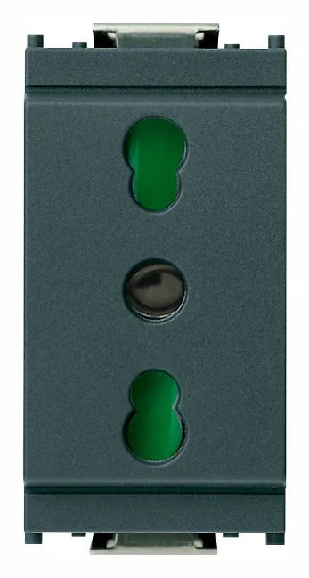 VIMAR Presa 2P+T 16A P17/11 Grigio Elegante - SKU 16203, Sicura e Facile da Installare