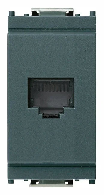 Presa RJ11 6/4 Grigio VIMAR Modello 16335 - Collegamento Sicuro, Installazione Facile