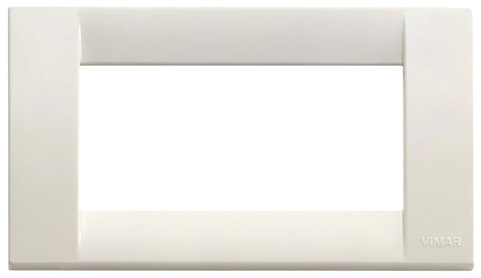 VIMAR Placca Classica 4M Bianco Idea - Codice SKU 16744.04, Materiale Resistenta, Design Elegante