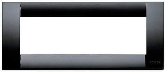 VIMAR Placca Classica 6M Nera - Codice SKU 16746.16, Design Elegante e Resistente in Tecnopolimero