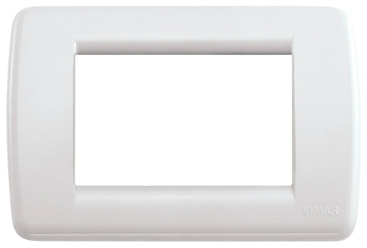 VIMAR Placca Rondò 3M Bianco Idea - SKU 16763.04, Tecnopolimero Resistente, Design Elegante e Moderno