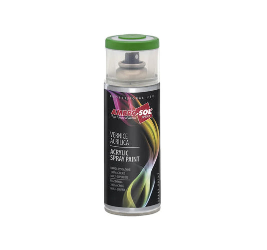 Ambro-Sol Vernice Acrilica Spray Verde Primavera 400ml - Asciugatura Veloce, Multi-Superficie