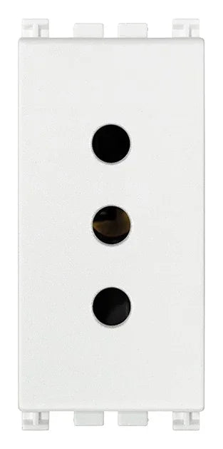 Presa VIMAR 2P+T 10A P11 Bianco SICURY - Sicurezza e Efficienza - SKU 19201.B