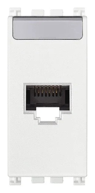 Presa RJ45 VIMAR Netsafe Cat5e UTP 1 Gbps - Codice SKU 19339.11.B, Installazione Facile, Design Elegante