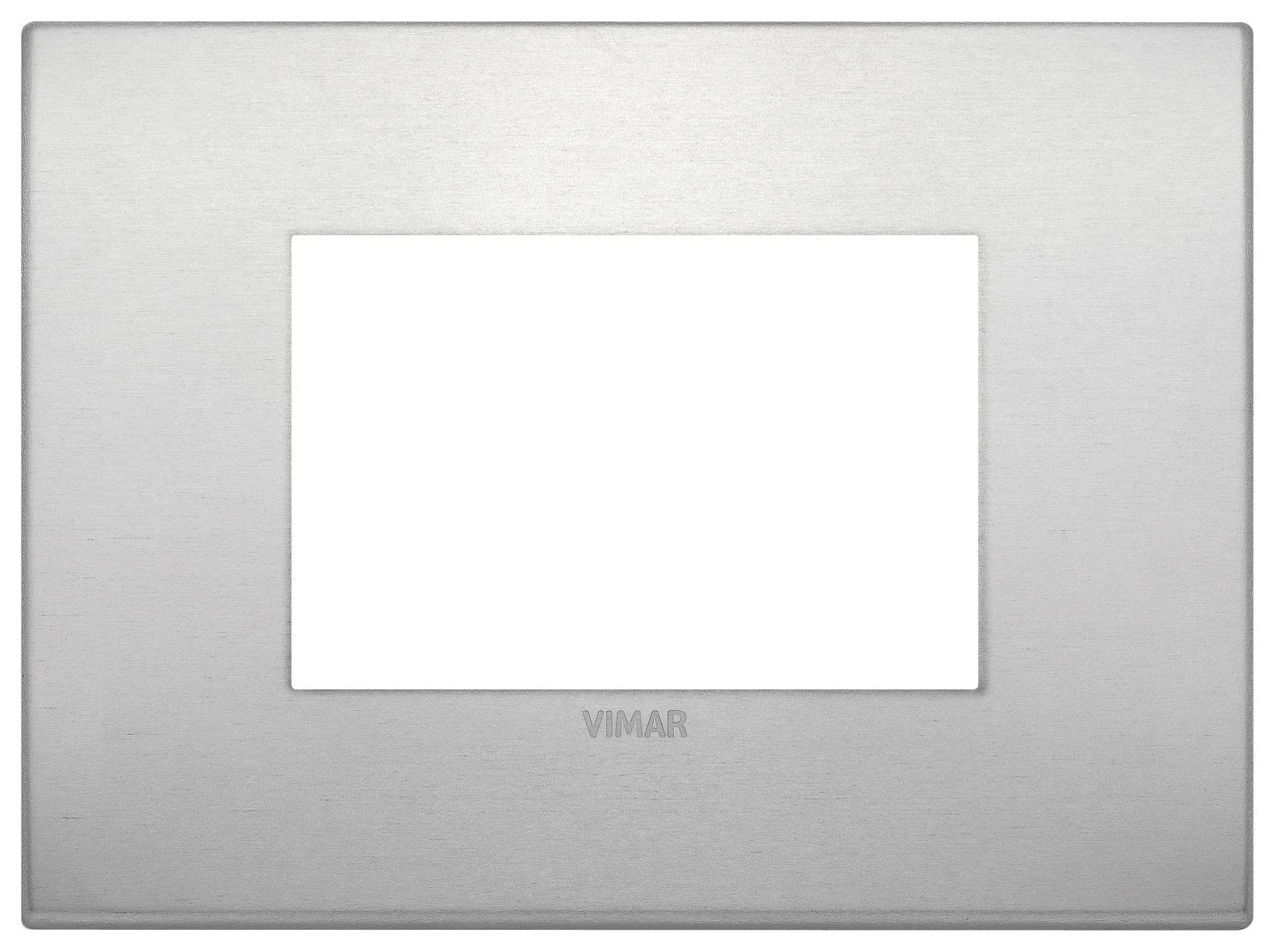 VIMAR Placca Classic 3M Naturale in Alluminio - SKU 19653.15, Design Elegante e Resistente
