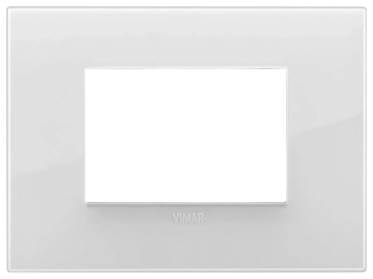 VIMAR Placca Classic 3M Reflex Ghiaccio 19653.66 - Tecnopolimero Resistente, Design Elegante