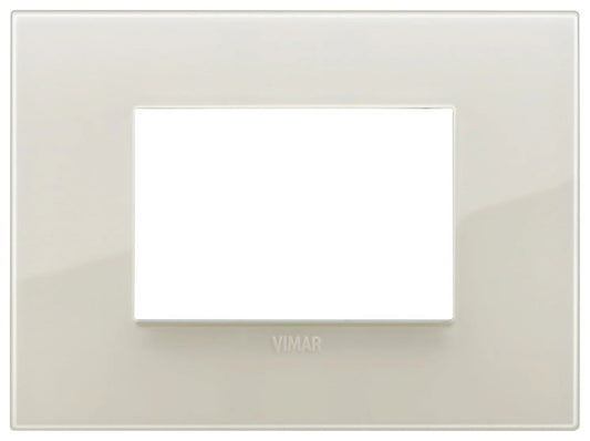 VIMAR Placca Classic 3M Reflex Avorio - 19653.67, Design Elegante, Resistente in Tecnopolimero