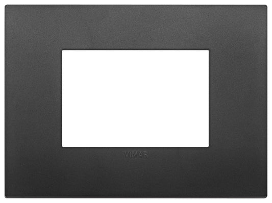 VIMAR Placca Classic 3M Nera - SKU 19653.71, In Tecnopolimero, Elegante e Resistente
