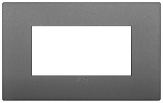 VIMAR Placca Classic 4M Grigia - Design Elegante, SKU 19654.72, Resistente e Funzionale