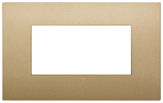 VIMAR Placca Classic 4M Oro Matt - Elegante e Resistente - 19654.78