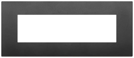 Placca Classic 7M Nera VIMAR - SKU 19657.71, Tecnopolimero Resistente, Design Elegante e Sottile