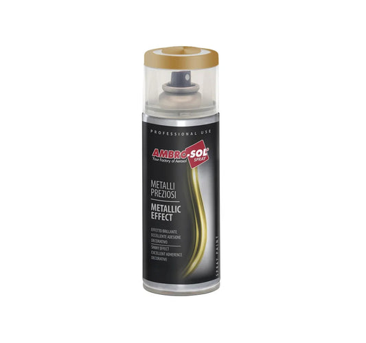 Ambro-Sol - Vernice Acrilica Spray 400ml Oro Ducato - Finitura Brillante e Rapida Essiccazione