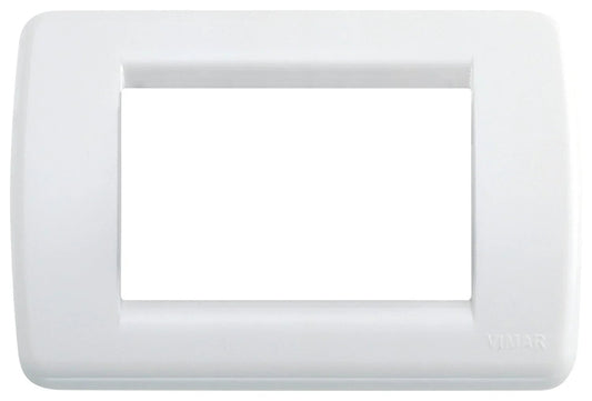 Placca Rondò 3M Bianco Brillante VIMAR SKU: 16763.01 - Design Elegante e Durevole, Facile Installazione