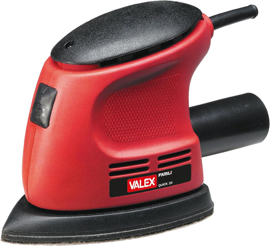 Levigatrice Palmare Quick 20 VALEX 1402033 – 105W, 12.500 Oscillazioni/Min, Piastra 140×100mm, Ergonomica e Leggera
